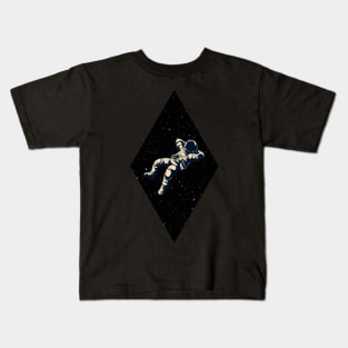 Minimalistic - Diamond stars with astronaut Kids T-Shirt